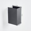 Wandlamp voor buiten Hoods, LED 4000 Kelvin neutraalwit, Up & Down, 2-delige set, IP44