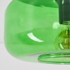 Retro plafondlamp Boza met ronde groene glazen kap ø 28 cm, E27, 15 Watt