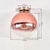 Gastor globe plafondlamp met bolvormige kap, E27, retro voor woonkamer en hal