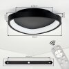 Ronde LED plafondlamp Rimon met afstandsbediening, lichtkleur instelbaar 2700-6500 Kelvin