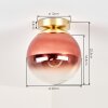 Gastor bolvormige plafondlamp E27 voor woonkamer, modern retro globe-design