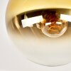 Moderne Kogellampje Gastor met goud-heldere glazen bol, E27-fitting
