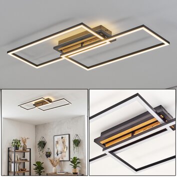 Velani rechthoekige LED plafondlamp met dubbele lichtframes, modern design