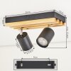 Velani 2-lichts LED plafondspot GU10 met draaibare en zwenkbare koppen