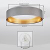Kavon ronde LED plafondlamp ø 32 cm, moderne plafondlamp voor woonkamer
