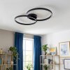 Narok LED plafondlamp met afstandsbediening, moderne dubbele ringvorm voor woonkamer