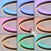 Ronde LED plafondlamp Narok met overlappende ringen, RGB en CCT 2700-6500 Kelvin