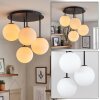 Gastor 4-lichts plafondlamp met bollen, globevorm voor E14 fitting in hal