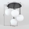 Gastor 4-lichts plafondlamp met bollen, globevorm voor E14 fitting in hal