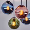 Gastor 4-lichts retro plafondlamp met bolkappen voor woonkamer en eetkamer