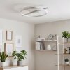 Moderne LED-plafondlamp Narok met ronde witte lichtkring, RGB en CCT, 2700-6500 Kelvin