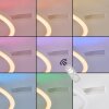 Moderne LED-plafondlamp Narok met ronde witte lichtkring, RGB en CCT, 2700-6500 Kelvin