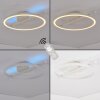 Moderne LED-plafondlamp Narok met ronde witte lichtkring, RGB en CCT, 2700-6500 Kelvin