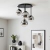 Chehalis retro 4-lichts plafondlamp met bolvormige kappen, G9, ø 38 cm