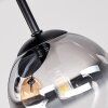 Chehalis 4-lichts plafondlamp met bolvormige kappen, rond Ø 38 cm, G9
