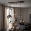 Koyoto 6-lichts hanglamp met bolvormige kappen, moderne eettafellamp E27