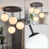 Chehalis moderne 4-lichts plafondlamp met bollen, G9, voor woonkamer en eetkamer