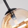 Plafondlamp Chehalis met glazen bollen, clusteropstelling met Amber glazen schermen ø 15 cm