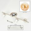 Plafondlamp met glazen bollen Gastor, cluster met 4 heldere schermen ø 15 cm