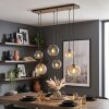 Hanglamp Koyoto, verstelbaar bij montage, met 6 bollen in cluster, voor de eettafel