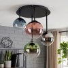 Chehalis 4-lichts plafondlamp met bollen voor woonkamer, rond ø 38 cm, vintage