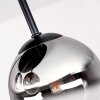 Plafondlamp Chehalis met 4 bonte glazen bollen in clusteropstelling, ø 12 cm, G9-fitting