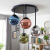 Chehalis glazen bol plafondlamp met 4 glazen kappen, rond, ø 35 cm