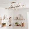 Gastor plafondlamp 10-lichts, langwerpige kamerlamp met bolvormige kappen