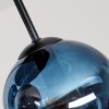 Moderne Cluster-plafondlamp Koyoto met vier bonte glazen bollen, ø 15 cm, E14