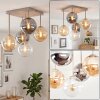 Gastor 5-lichts plafondlamp met bolkappen, E14 hangend voor eetkamer