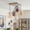 Gastor 5-lichts plafondlamp met bolkappen, E14 hangend voor eetkamer