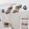 Koyoto 10-lichts plafondlamp met bolkappen voor woonkamer en eetkamer, retro