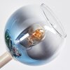 Koyoto 10-lichts plafondlamp met bolkappen voor woonkamer en eetkamer, retro