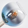 10-voudige moderne cluster-plafondlamp Koyoto met bonte glazen bollen ø 15 cm