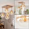 Gastor plafondlamp met 5 bolkappen, retro verlichting voor woonkamer