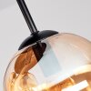 Koyoto 4-lichts plafondlamp met bolvormige kappen, retro vintage voor eetkamer
