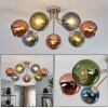 Koyoto plafondlamp met bollen, 7-lichts retro plafondverlichting Ø 82 cm