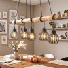 Oravi houten balk hanglamp, 5-lichts E27, lengte 100 cm, kooikappen