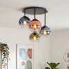 Koyoto retro plafondlamp met bolkappen, 4-lichts, rond, E14, ø 38 cm