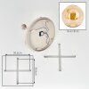 Gastor bol plafondlamp 5-lichts rond Ø 45 cm met E14 fittingen, retro