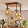 Gastor plafondlamp met bolkappen, 4-lichts ronde retro woonkamerlamp