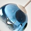 Moderne Cluster-plafondlamp Koyoto met blauwe, gouden, groene en heldere glazen bollen
