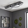 Kordex moderne LED plafondlamp met ringen, langwerpig voor woonkamer en eetkamer