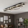 Kordex moderne LED plafondlamp met ringen, langwerpig voor woonkamer en eetkamer