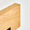 Moderne LED Wandlamp Inzino met houten afdekking, warmwit 3000 Kelvin, 1050 Lumen