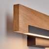 Moderne LED Wandlamp Inzino met houten afdekking, warmwit 3000 Kelvin, 1050 Lumen