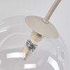 Moderne cluster-plafondlamp Chehalis met zes heldere glazen bollen, ø 12/15 cm