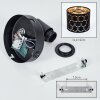 Alsen verstelbare wandlamp met lampenkap met sleuven, E14-fitting en schakelaar