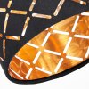 Wandlamp Tallaboa, set van 2, met goud-zwarte metalen rasterkap, draaibaar en zwenkbaar