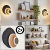 Lemik LED wandlamp set van 2, rond verstelbaar licht met indirecte gloed
